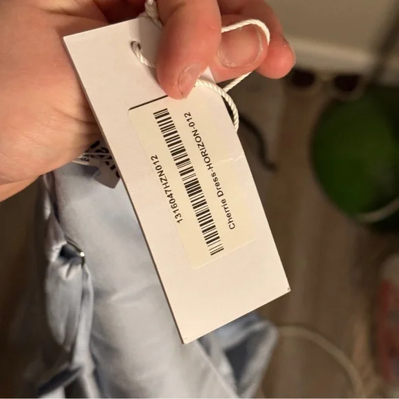 Reformation Cherrie Dress Blue sz 12 - Picture 8 of 12